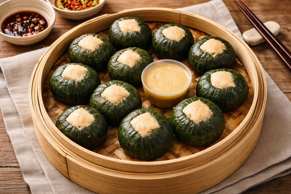 ซาลาเปาฟักทองไส้เผือก
